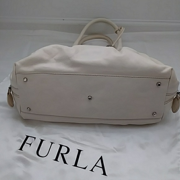 FURLA White Genuine Leather Handbag - Picture 6 of 6